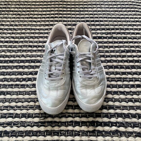 adidas Shoes - 🌿Adidas Womens Samba Rose Lux Luster Metallic Silver Low Top Sneakers 5.5